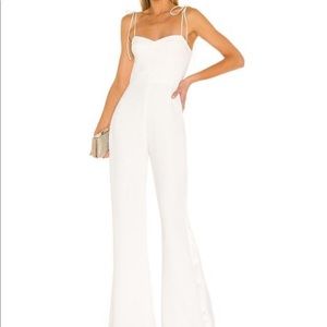 Amanda Uprichard Champagne Jumpsuit
